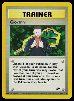 Pokemon Card - Giovanni Gym Challenge 104/132 Non Holo Rare - Image 1