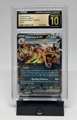 Pokemon Charizard ex Holo Ultra Rare 54/91 CGC 10 Pristine - Pop 101 - Image 1