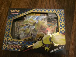 Pokemon TCG Crown Zenith Regieleki v Collection Box New Sealed - Image 1
