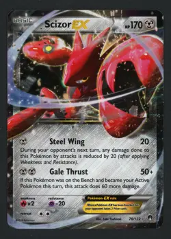 Scizor EX 76/122 XY - BREAKpoint Ultra Rare Pokemon TCG - Image 1
