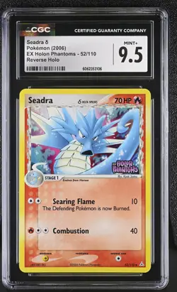 CGC 9.5 Seadra EX Holon Phantoms 52/110 Reverse Holo STAMPED Pokemon - Image 1