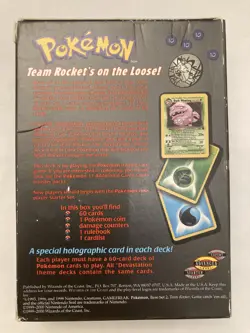 Pokemon Team Rocket Bundle - Vintage WOTC Theme Decks + Tin - Figures + More - Image 4