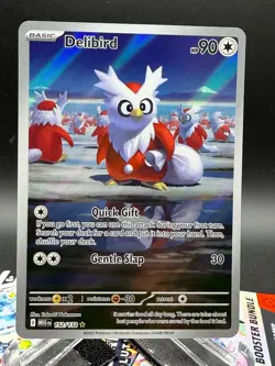 Pokemon TCG Mega Evolution Delibird 152/132 Illustration Rare Full Art - Image 1
