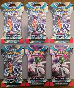 Pokemon Paradox Rift Sleeved Booster Packs X6 - Image 1