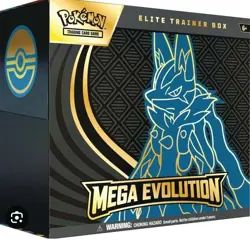 Pokemon TCG Mega Evolutions Elite Trainer Box ETB Lucario Art Factory Sealed - Image 1