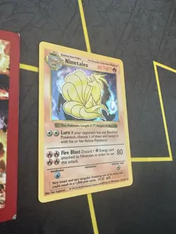 Pokemon TCG Ninetales Base Set 12/102 Holo Shadowless Holo Rare 155💎NM💎 - Image 3