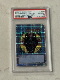 PSA 10 2024 THE LEGEND OF DUELIST-QCSCR #JP011 MAGICIAN OF BLACK CHAOS - Image 1