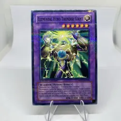 Yugioh Elemental Hero Thunder Giant MF01-EN001 Parallel Rare Near Mint - Image 1