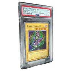 2002 Yu-Gi-Oh LOB Dark Magician PSA 7 NM Legend Blue Eyes White Dragon - Image 2