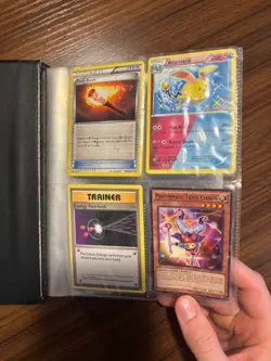 Yugioh and Pokemon Binder, Heavily Played, Vintage, Holo, English and Japanese - Image 2