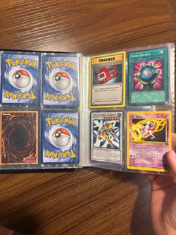 Yugioh and Pokemon Binder, Heavily Played, Vintage, Holo, English and Japanese - Image 3