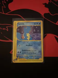 Pokemon Squirtle TCG Expedition Base Set Card 132/165 Regular Common NM/LP - Image 1