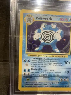 Carta Card Pokemon Poliwrath Set Base Unlimited Ita BGS 9,5 Gem Mint 13/102 - Image 4