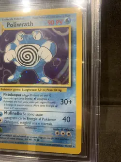 Carta Card Pokemon Poliwrath Set Base Unlimited Ita BGS 9,5 Gem Mint 13/102 - Image 5