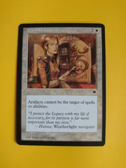 Hanna's Custody Enchantment Tempest. Magic the Gathering Card. Old Vintage - Image 1