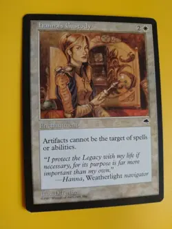 Hanna's Custody Enchantment Tempest. Magic the Gathering Card. Old Vintage - Image 2