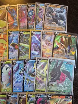 Pokemon Big Card Lot Of Holo V Cards Tcg - Image 3