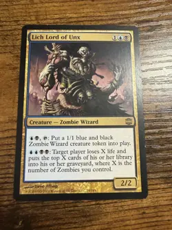 MTG Magic The Gathering Lich Lord of Unx Rare Awesome Card! - Image 1