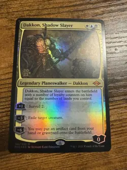 MTG Magic The Gathering Dakkon Shadow Slayer Mythic Foil PROMO Rare Card! - Image 1