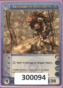 (300094) TANGATH TOBORN 45/55/50/25/35 SR Premium Pack Foil Chaotic Card - Image 1