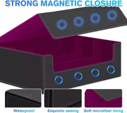 MTG Trading Card Storage Box - Holds 1800+ Cards, PU Leather Deck Case with Magn - Image 3