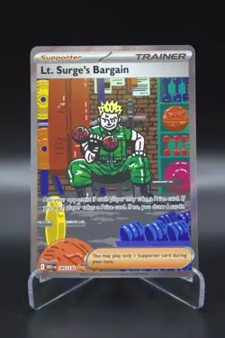 Lt. Surge's Bargain - 185/132 - SIR - Mega Evolutions - Pokemon Card - NM/M - Image 1