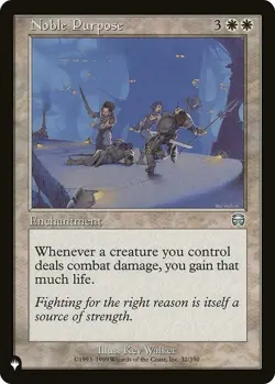 Noble Purpose - The List Light Play, English Magic the Gathering MTG The List - Image 1