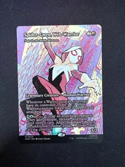 Spider-Gwen, Web-Warrior (BORDERLESS) Marvel's Spider-Man - Magic/MTG - Image 1