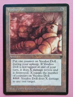 Magic the Gathering MTG Legends VOODOO DOLL LP/EX 1994 Rare NICE! - Image 1