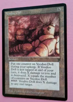 Magic the Gathering MTG Legends VOODOO DOLL LP/EX 1994 Rare NICE! - Image 2