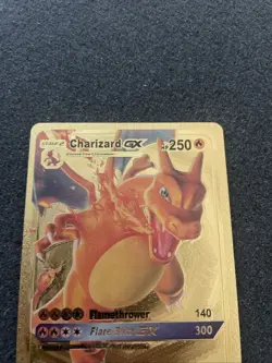 Charizard GX HP250 Gold Metal Pokemon Card-Collectible Gift Display!COOL - Image 5