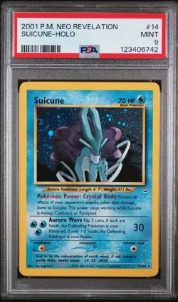 Pokemon Suicune 2001 Neo Revelation Holo Rare #14 PSA 10 🔥🌀New Cert Swirl🌀🔥 - Image 1