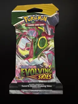 Pokemon Evolving Skies Sleeved Booster Pack | Factory Sealed | Raquaza Pack Art - Image 1