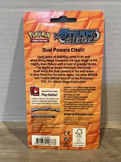 2016 POKEMON TCG XY STEAM SIEGE BLISTER PACK W/ Lucario XY139 HOLO PROMO SEALED - Image 4