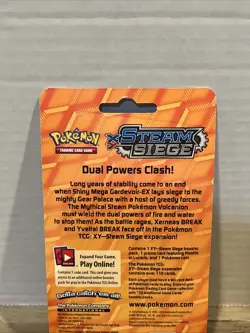 2016 POKEMON TCG XY STEAM SIEGE BLISTER PACK W/ Lucario XY139 HOLO PROMO SEALED - Image 5
