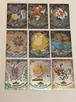 Topps/Topps Chrome 2000 Pokemon TV Series Lot Of 9 LP-NM read description - Image 1