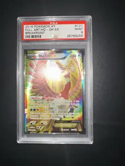 POKEMON PSA 9 HO-OH EX FULL ART 121/122 BREAKPOINT XY ENGLISH 2016! - Image 2