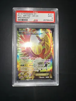 POKEMON PSA 9 HO-OH EX FULL ART 121/122 BREAKPOINT XY ENGLISH 2016! - Image 3