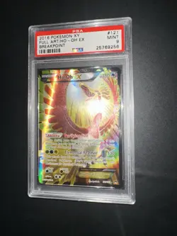 POKEMON PSA 9 HO-OH EX FULL ART 121/122 BREAKPOINT XY ENGLISH 2016! - Image 5