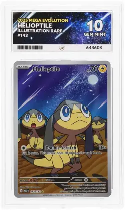 ACE 10 Helioptile 143/132 Illustration Rare Mega Evolution Pokemon TCG - Image 1