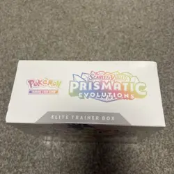 Pokemon TCG Prismatic Evolutions Elite Trainer Box ETB Sealed # 1 with tear - Image 4