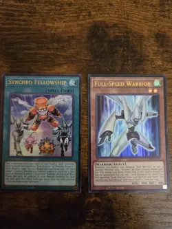 Yu-Gi-Oh Full-speed Warrior and Synchro Fellowship. Ultra Rare. Never Used. NM - Image 1