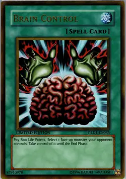 Yugioh Gold Series 2008 #GLD1-EN033 Brain Control Near Mint or Better - Image 1