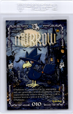 Murkrow Peruvian Halloween Pokemon Card - Image 1