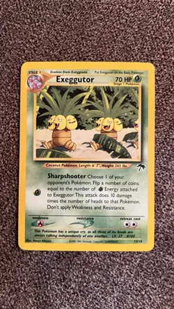 Exeggutor 13/18 Southern Islands 2001 Nintendo Promo Rare Pokemon Card TCG, MP+ - Image 1