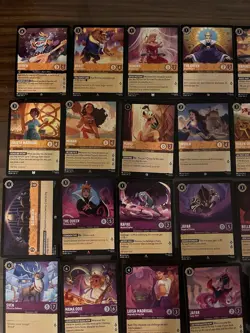 Disney Lorcana Fabled Card Lot Of 100 No Duplicates No Legendary No cold foils - Image 3