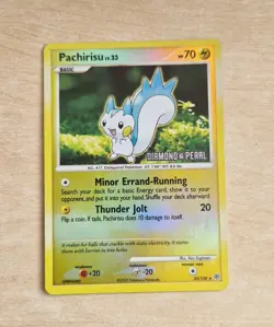 Pachirisu 35/130 Diamond & Pearl Stamped Promo Pokemon Card NM - Image 1