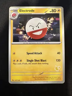 POKEMON TCG ELECTRODE CARD MY FIRST BATTLE PIKACHU DECK ENGLISH - Image 1