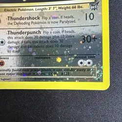 *4 SWIRLS* Electabuzz Reverse Holo LP Light Play Best of Game Promo Pokemon Card - Image 3