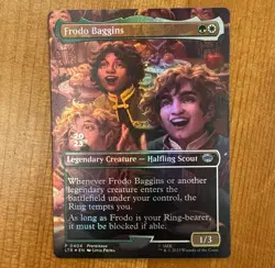 Frodo Baggins [Prerelease], P 0404, NM Foil Promo, MTG LotR Lord Rings TCG Cards - Image 1